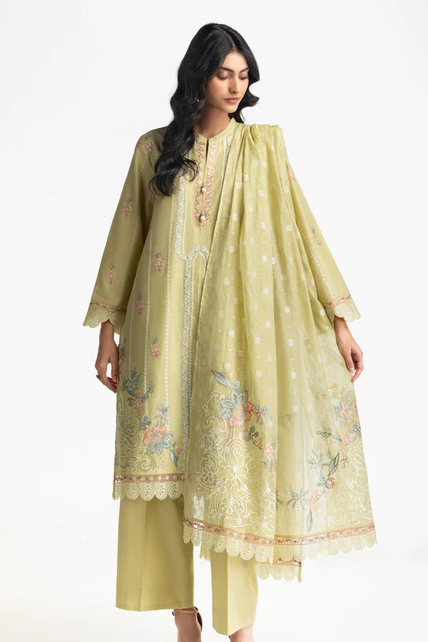 3PC Lawn Embroidered Suit IUSTKSD-605