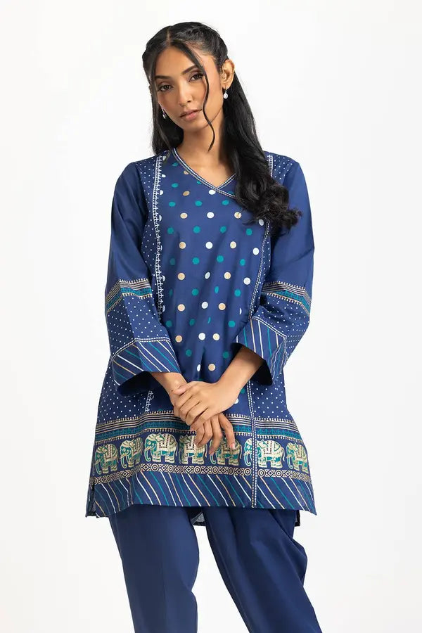 3PC Lawn Printed Suit IUSTKSD-676