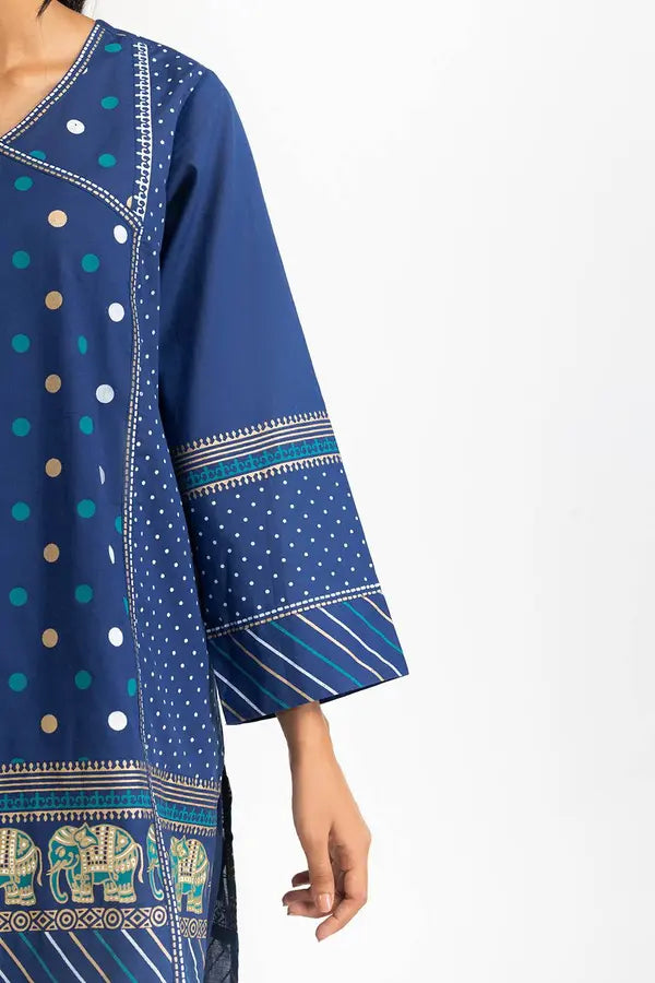 3PC Lawn Printed Suit IUSTKSD-676